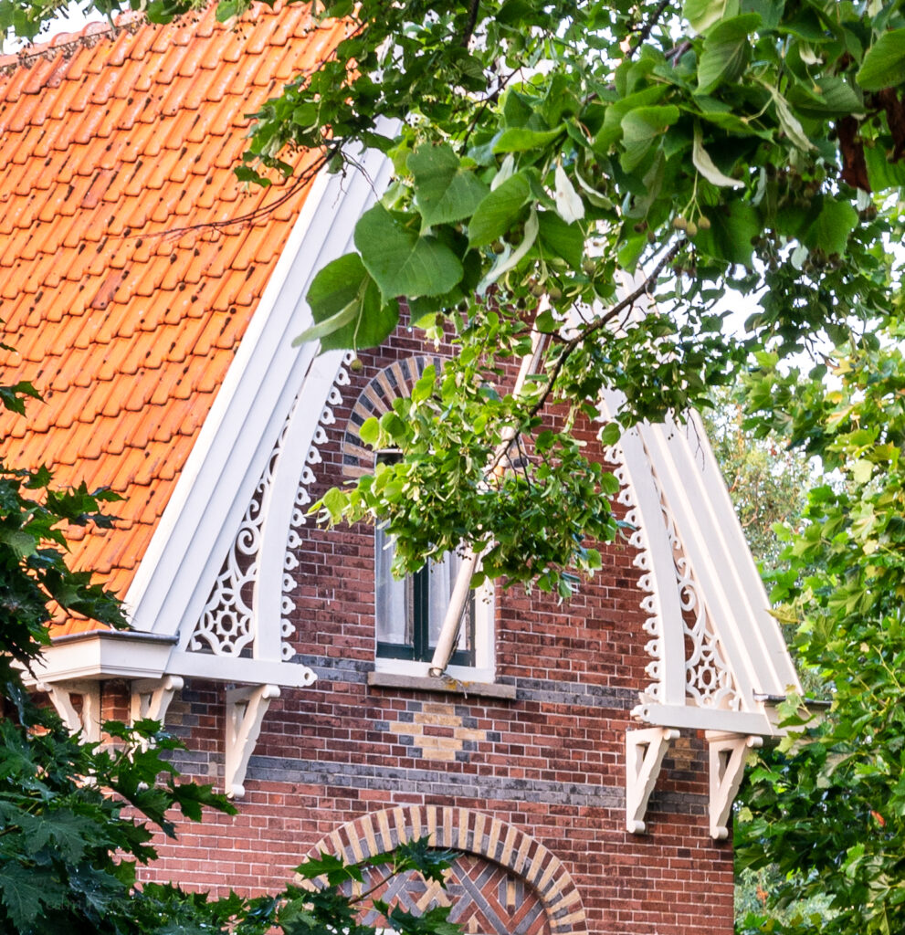 Detail daklijst.