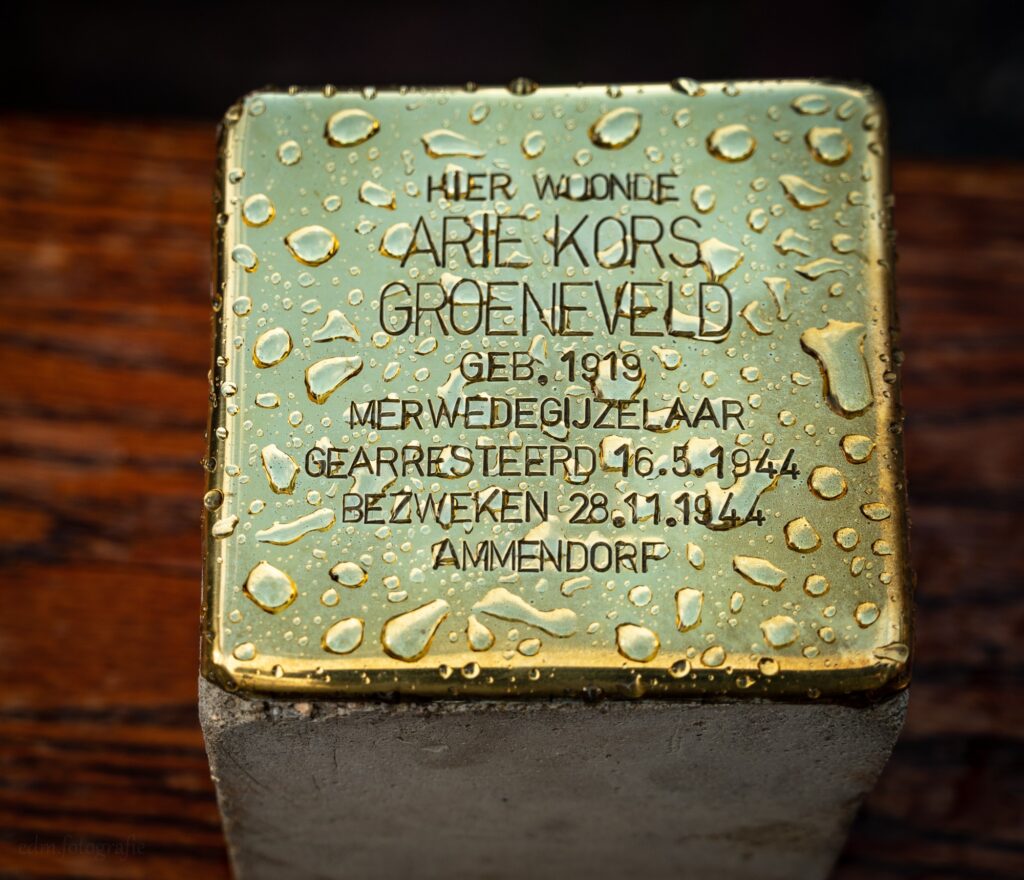 Struikelsteen Arie Kors Groenenveld