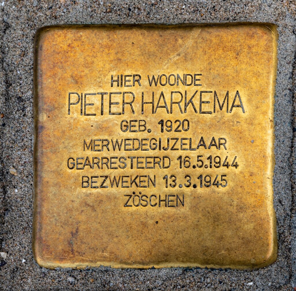 Struikelsteen Pieter Harkema