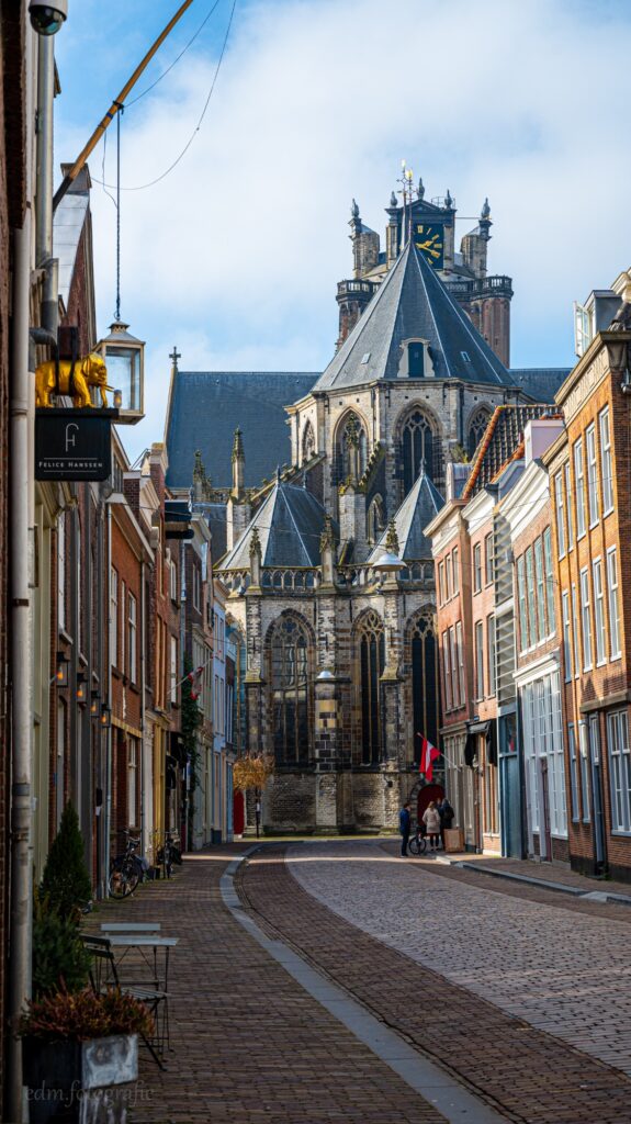 Dordrecht – zicht op de Grote Kerk.