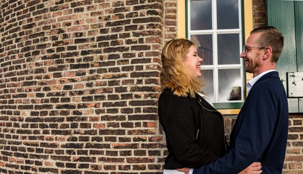 Liefde is samen lachen.