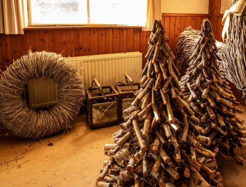 Kerst in een verlaten huis.