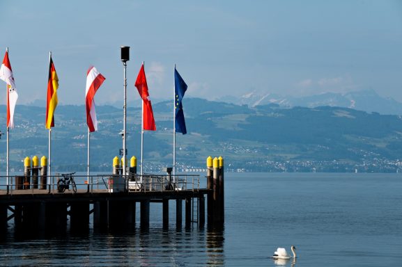 Blik over de Bodensee.